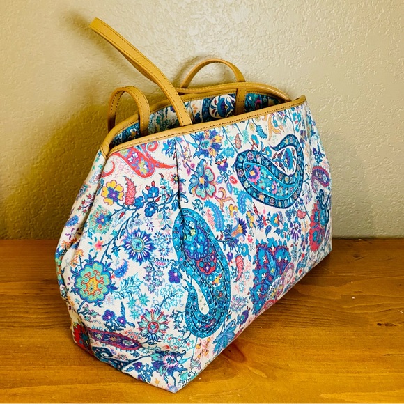 🎉 SALE 🎉 Etro Paisley Print Canvas Tote Bag - Picture 7 of 17